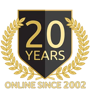 20 years, online since 2002